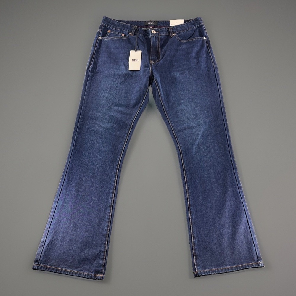 Diesel Jeans 34x32 Indigo Blue straight bootcut relaxed Nikolai dexter